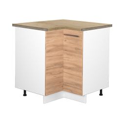 Vicco Eckunterschrank Fame-Line, Goldkraft Eiche/Weiß, 80.5 günstig online kaufen