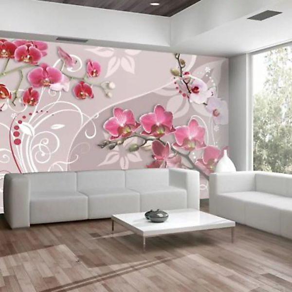 artgeist Fototapete Flight of pink orchids mehrfarbig Gr. 250 x 175 günstig online kaufen