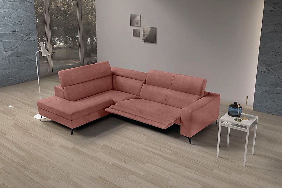 Egoitaliano Ecksofa »Edith, Designsofa mit hohem Sitzkomfort, L-Form« inkl. günstig online kaufen