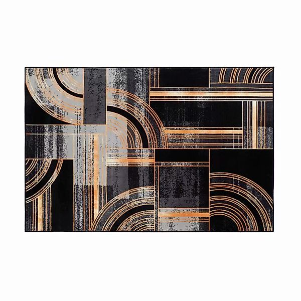 Teppich Dkd Home Decor Schwarz Golden Moderne Geometrisch (160 X 230 X 0,4 günstig online kaufen