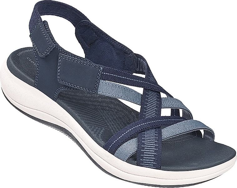 Clarks Sandale mit verstellbarem Klettverschluss und elastischen Riemchen günstig online kaufen