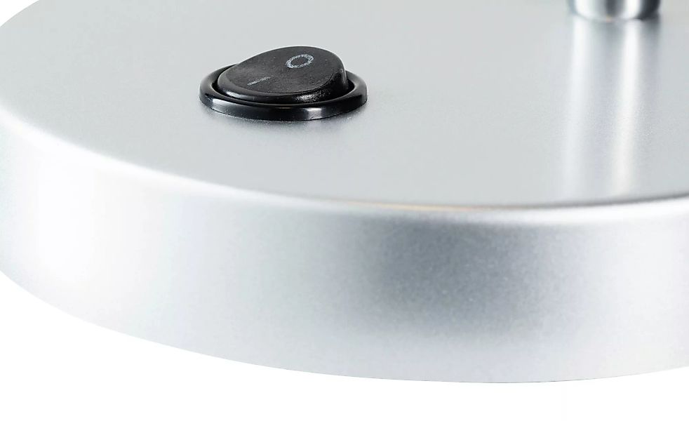 KHG LED-Tischleuchte silber mit flexiblem Arm ¦ silber ¦ Maße (cm): H: 43,5 günstig online kaufen