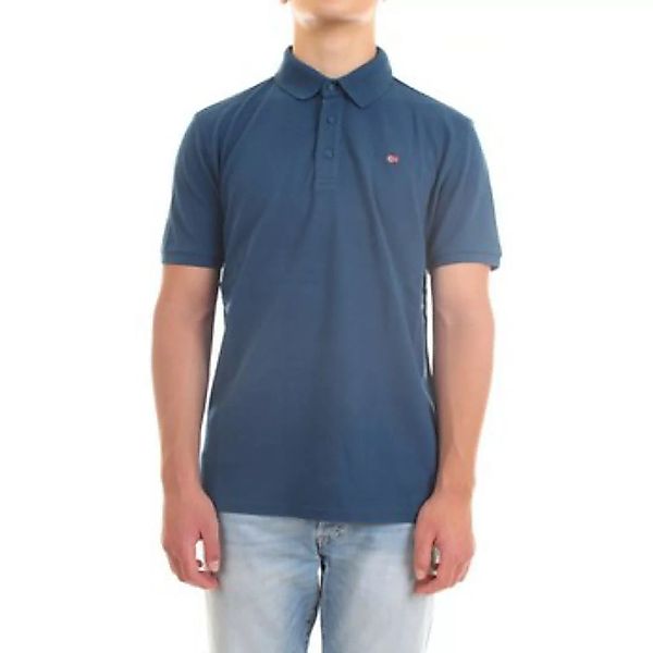 Napapijri  Poloshirt NP0A4FUO Polo Mann Mittelblau günstig online kaufen