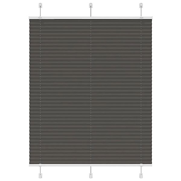 vidaXL Plissee Schwarz 110x150 cm Stoffbreite 109,4 cm Polyester 4015145 günstig online kaufen