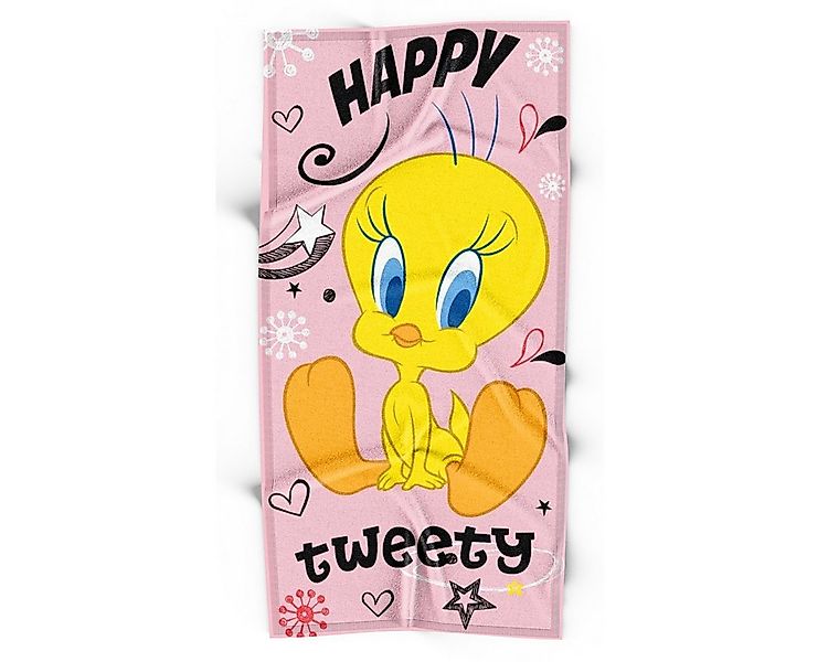Warner Bros. Duschtuch Tweety Mädchen, Frottee (1-St), Handtuch, Badehandtu günstig online kaufen