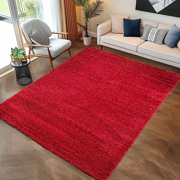 Carpettex Hochflor-Teppich Unicolor - Einfarbig, Läufer, günstig online kaufen