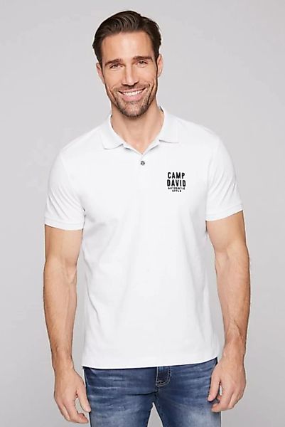 CAMP DAVID Poloshirt mit kleiner Logo-Stickerei auf Brusthöhe günstig online kaufen