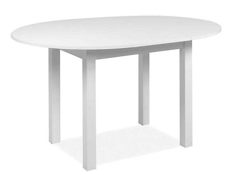 Esstisch ausziehbar rund ca. 100-140 cm Weiß günstig online kaufen