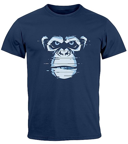 Neverless Print-Shirt Herren T-Shirt Brustprint Affe günstig online kaufen