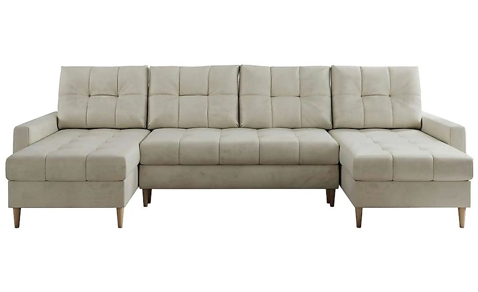 Wohnlandschaft mit Schlaffunktion Astra ¦ beige ¦ Maße (cm): B: 290 H: 75 P günstig online kaufen