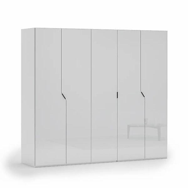 Home affaire Kleiderschrank "AMETISTA, Drehtürenschrank, designgeformten Fr günstig online kaufen