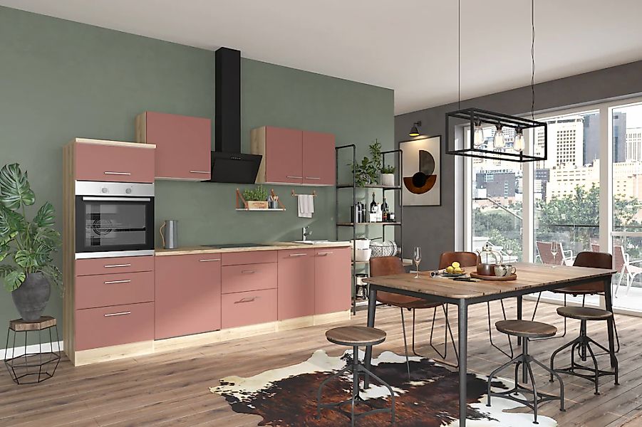 OPTIFIT Küche »Bella« Breite 210 cm, wahlweise mit E-Geräten günstig online kaufen