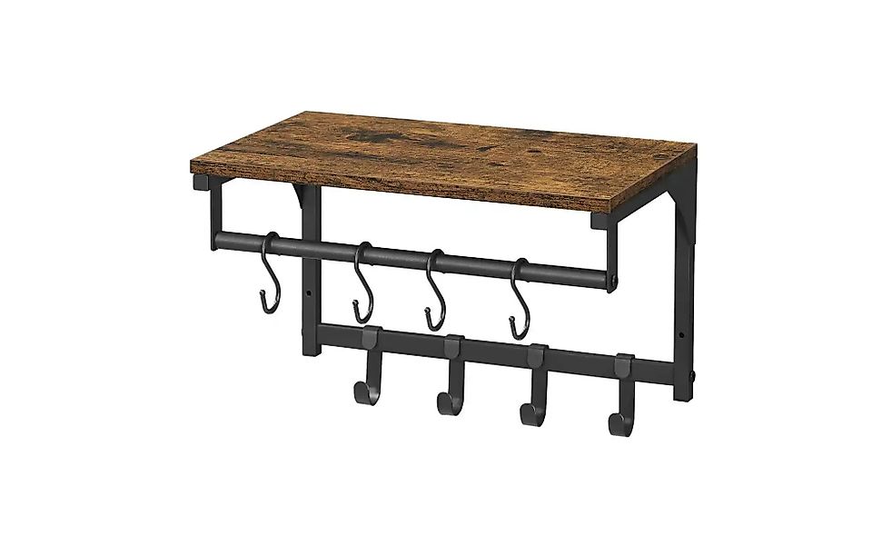 Garderobenleiste   ¦ braun ¦ Holzwerkstoff,Metall ¦ Maße (cm): B: 40 H: 24 günstig online kaufen