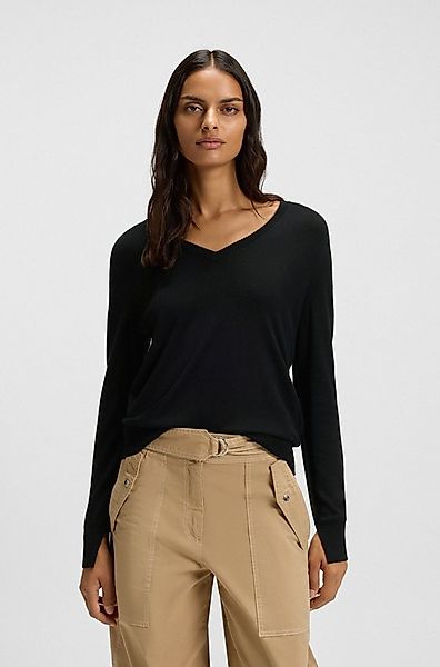 BOSS ORANGE Strickpullover Fiaffella Premium Damenmode mit Ajouré-Detail hi günstig online kaufen