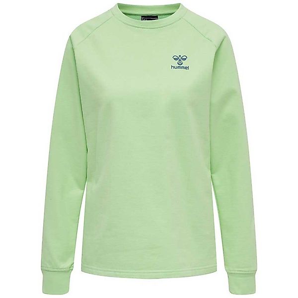Hummel Action Cotton Sweatshirt M Green Ash / Blue Coral günstig online kaufen