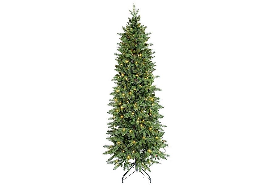 Salcar Künstlicher Weihnachtsbaum 180 cm Schmal Weihnachtsbaum mit Beleucht günstig online kaufen