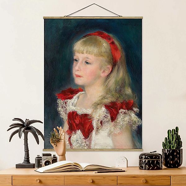 Stoffbild Kunstdruck mit Posterleisten - Hochformat Auguste Renoir - Mademo günstig online kaufen