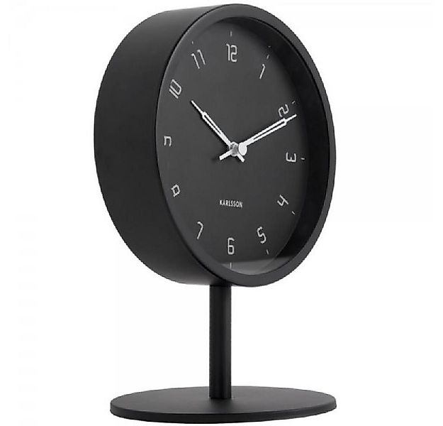 Karlsson Uhr Tischuhr Stark Iron Matt Black günstig online kaufen