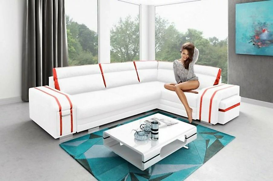 JVmoebel Ecksofa Sofa Schlafsofa Designer Sofa mit Bettfunktion - Bettkaste günstig online kaufen