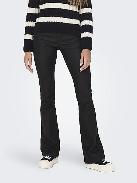 ONLY Lederimitathose ONLBLUSH MID WAIST FLARED günstig online kaufen
