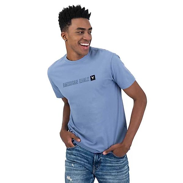 American Eagle Graphic Kurzärmeliges T-shirt M Light Blue günstig online kaufen