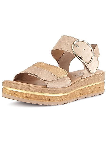 Gabor Sandalen Veloursleder/Textil Keilsandalette günstig online kaufen