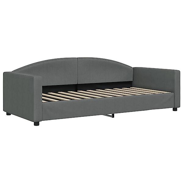 vidaXL Bett Tagesbett Dunkelgrau 90x200 cm günstig online kaufen