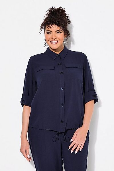 Ulla Popken Sommerjacke Jacke Hemdkragen Knöpfe günstig online kaufen