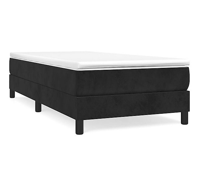 furnicato Bett Boxspringbettgestell Schwarz 90x200 cm Samt (1-tlg) günstig online kaufen