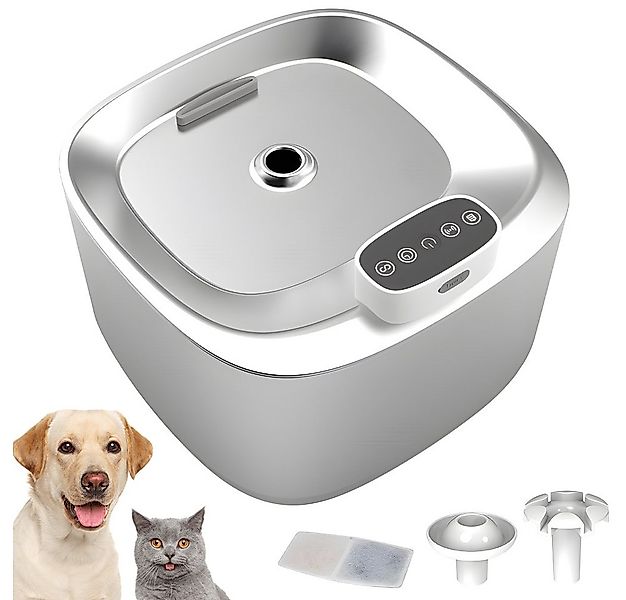 Fine Life Pro Trinkbrunnen für Katze und Hunde, Edelstahl Kabellos mit Sens günstig online kaufen