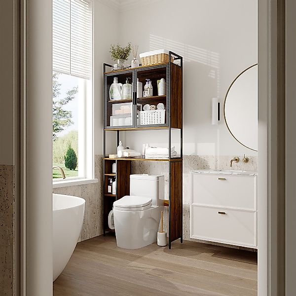 FUFU&GAGA Badmöbel-Set Badezimmerschrank über der Toilette günstig online kaufen