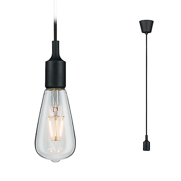 Paulmann Pendelleuchte »Ketil IP44 max. 1x20W schwarz 230V Silikon/Kunststo günstig online kaufen