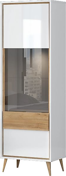 OTTO home Vitrine "Vida" (H/B/T): 195/64/40cm, UV lackiert, hochglänzend, S günstig online kaufen