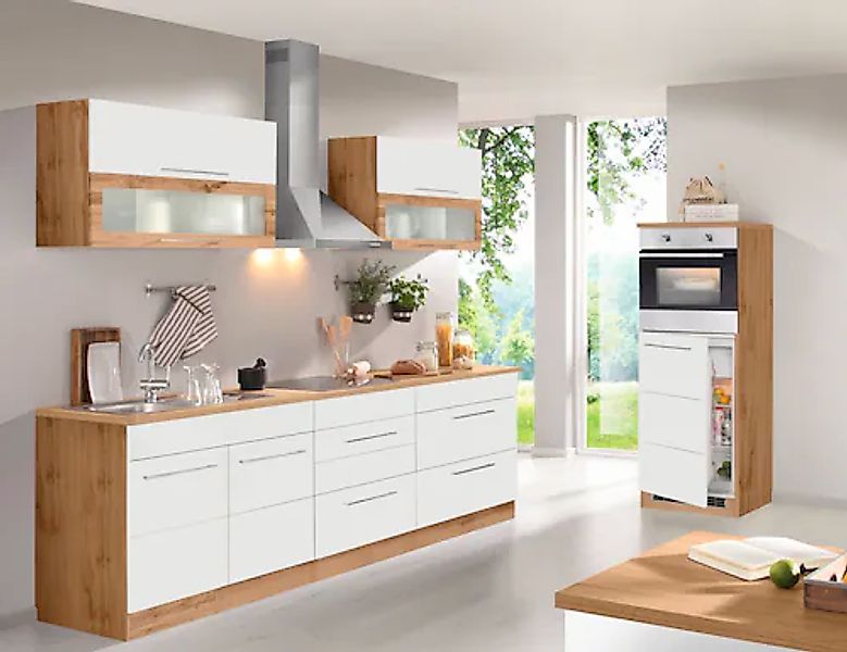 KOCHSTATION Küchenzeile »KS-Wien« Breite 340 cm, wahlweise mit E-Geräten un günstig online kaufen