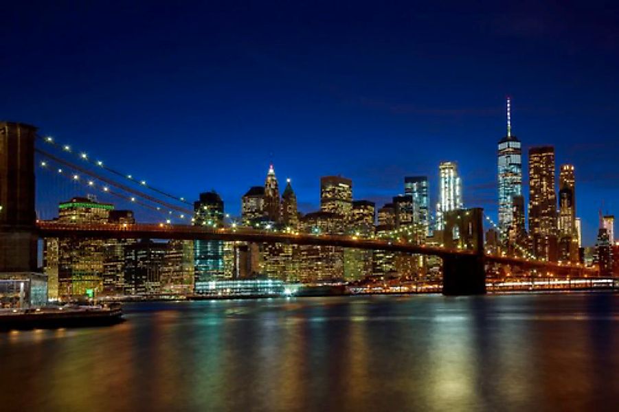 Papermoon Fototapete »BROOKLYN BRIDGE-NEW YORK CITY SKYLINE« günstig online kaufen