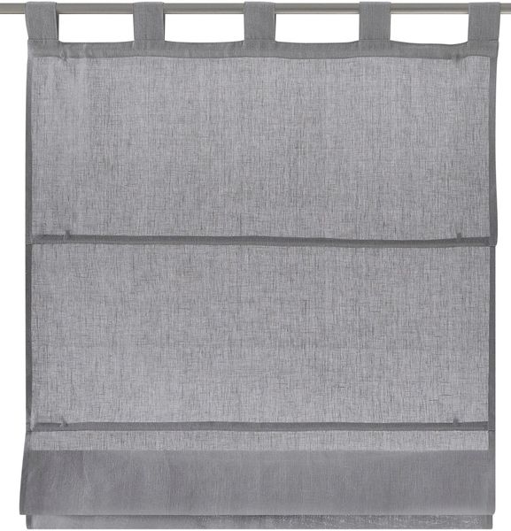 Kutti Raffrollo "Metis Leinen" mit Schlaufen freihängend einfarbig, blickdi günstig online kaufen