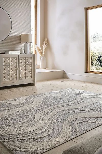 FLAIR RUGS Teppich »Calder«, rechteckig, 9 mm Höhe, waschbar, aus recycelte günstig online kaufen