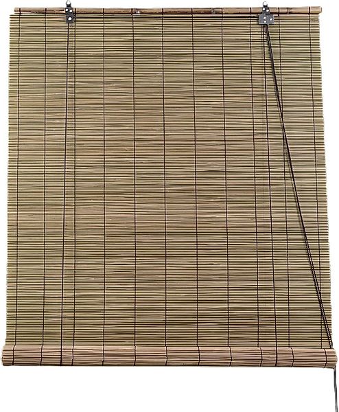 Seitenzugrollo Bambus Raffrollo Bambusraffrollo Stil Holzrollo Sichtschutz, günstig online kaufen