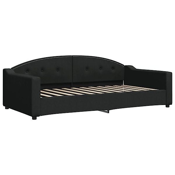 vidaXL Bett, Tagesbett Schwarz 100x200 cm Stoff günstig online kaufen