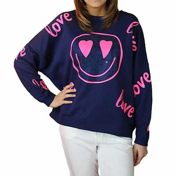 Miss Goodlife Sweatshirt Miss Goodlife Sweatshirt Joy-Heartface Strass, dar günstig online kaufen