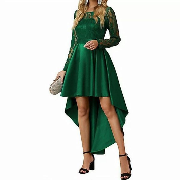 AFAZ New Trading UG Abendkleid Rundhals Abendkleid Langarm Spitzen Midiklei günstig online kaufen