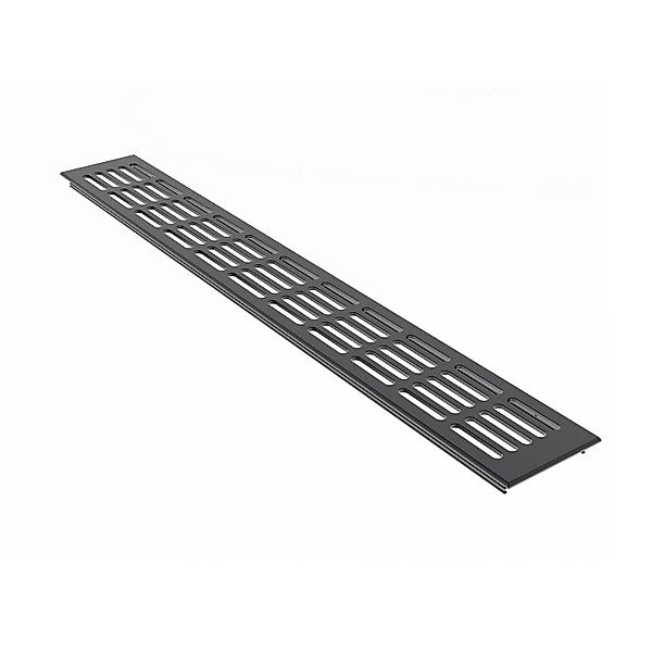 MS Beschläge Alu-Lüftungsgitter 80 x 1200 mm Anthrazit RAL 7016 Luftgitter günstig online kaufen