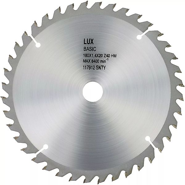 LUX HM-Kreissägeblatt Holz Ø 185 mm 40 Zähne günstig online kaufen