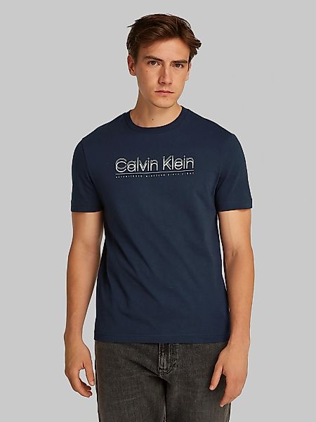 Calvin Klein T-Shirt "CP-DOUBLE LOGO T-SHIRT", mit großem Logoschriftzug günstig online kaufen