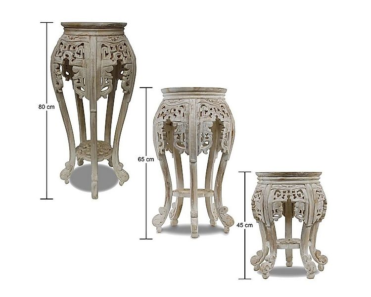 Oriental Galerie Blumenhocker Rundhocker Barock verschiedene Größen und Far günstig online kaufen