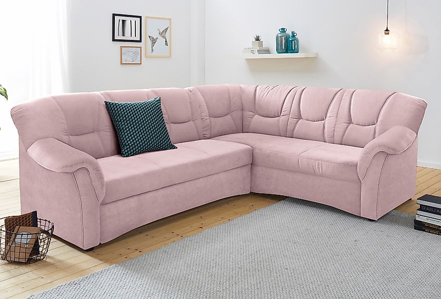 DOMO collection Ecksofa »Sarafina zeitlos und komfortabel, optional mit Fed günstig online kaufen