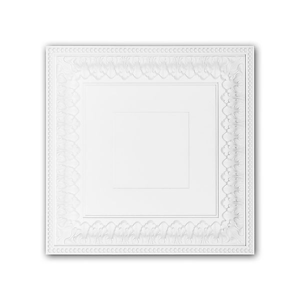 PROFHOME 157003 Deckenplatte Deckenelement Wandpaneel Stuckdekor, 60,0 cm x günstig online kaufen
