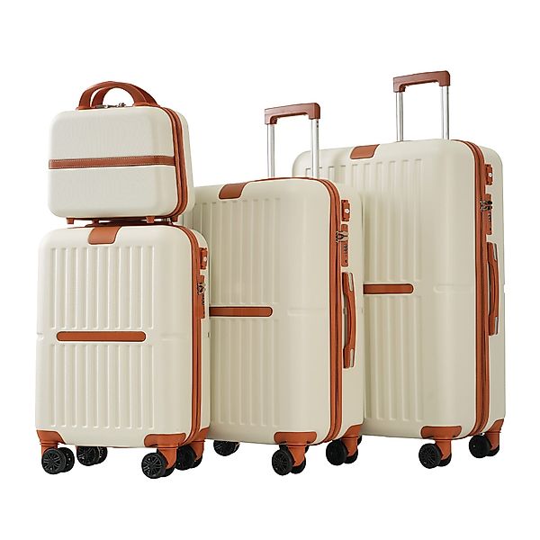 MODFU Trolleyset Hartschalenkoffer-Set, Hartschalen-Trolley, 4 Rollen, günstig online kaufen