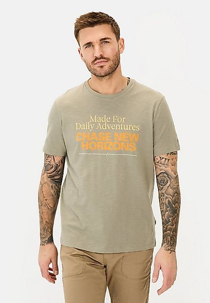 camel active T-Shirt aus Organic Cotton Kurzarm Rundhals günstig online kaufen
