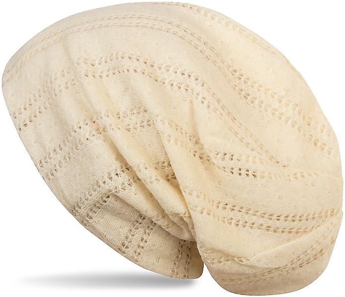 styleBREAKER Strickmütze Feinstrick Beanie mit Lochmuster günstig online kaufen